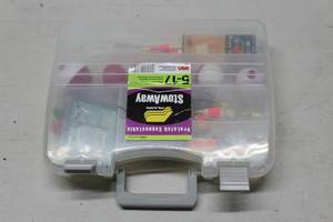 Plano Stowaway Plastic Utility Tackle Box with Lures, Bobbers