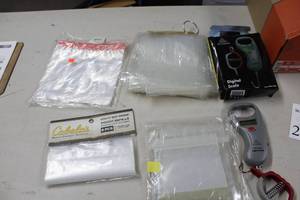 Lot of (5) Fly Tackle Sleeves with Digital Scale