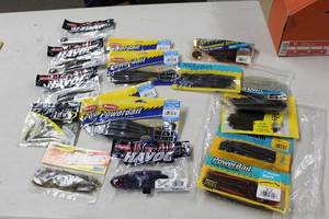 Lot of (17) Misc. Rubber Bait (in original packaging) - Havoc, Power Bait
