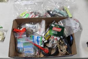 Fishing Gear (in original packaging) - Sinkers, Eyeglass Repainr Kit, Hooks, Lures, Misc. Gear