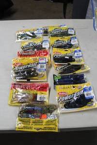 Lot of (13) Berkley Power Bait Rubber Bait (in original packaging)