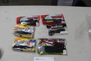 Lot of (6) Rubber Bait (in original packaging) - Power Bait, Yum, Havoc, Rage Tail