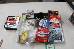 Misc. Fishing Gear - Spoon, Fishing Line, Clips