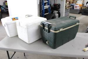 Lot of (3) Chest Coolers