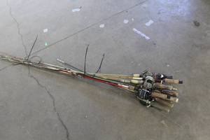 Lot of (10) Fishing Rod with Reel