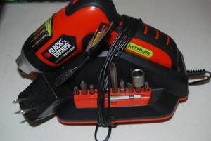 Black & Decker battery power driver...