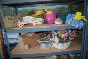 Lot of spring decor...