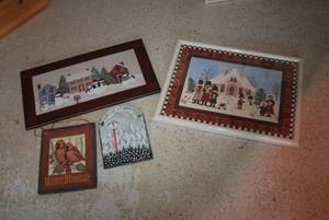 Christmas pictures, signed and numb...