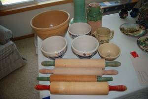 Rolling pins, mixing bowls and more...