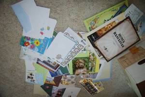 Lot of blank greeting cards...