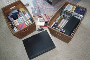 Movies, CDs and tapes, books and VC...