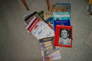 Vintage piano sheet music...
