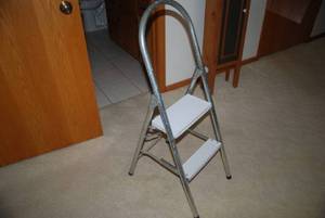 Metal step stool...
