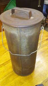 Tall Vintage Can with Lid