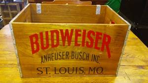 Budweiser Wood Crate