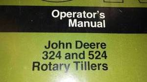 John Deere Rotary Tiller Manual