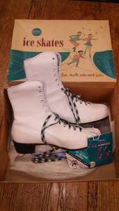 Vintage Sears Figure Skates in box