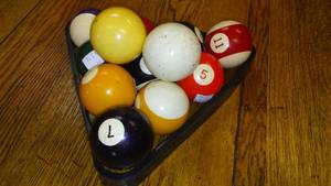 Billiard Balls and Rack