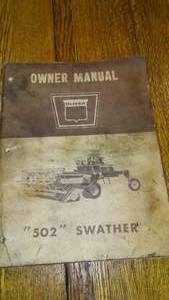 Oliver Manual 502 Swather 1964