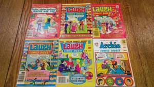 Vintage Archie Comic Digests (6) Cira 1970�s