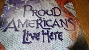 Proud American Metal Sign