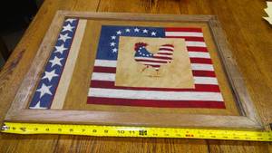 Americana Framed Cloth Print
