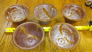 Raku Collectible Pottery, Artist Signed (5)