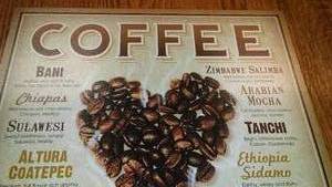 Coffee Metal Sign,