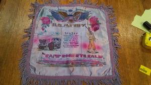 WWII Souvenir Pillow Cover Camp Roberts,