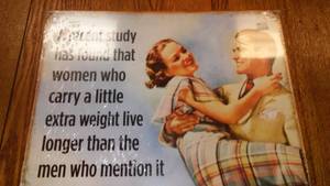 Things Men Shouldn�t Say Metal Sign