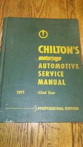 Chilton�s 1971 Automotive Service Manual