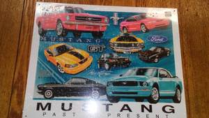Mustang Past and Present Metal Sign