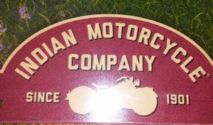 Indian Motorcycle Metal Sign