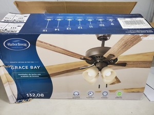 New 52 inch Grace Bat Ceiling Fan - Dent in Shipping