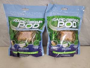 2 New Bags of Rapid Repair Pod Targeted Lawn Spot Repair