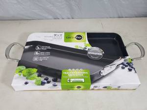 New Green Pan 18 x 11 Inch Double Burner Griddle