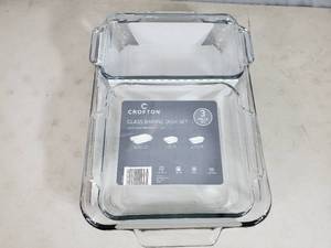 New Crofton 3 Piece Glass Baking Dish Set