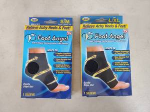 2 New Foot Angel Anti-Fatigue Compression Foot Sleeves