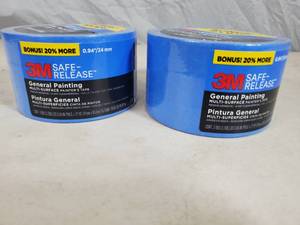 6 New Rolls of 3M Safe-Release General Painting Tape
