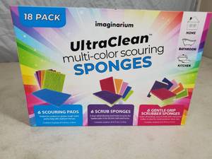 New 18 Pack of Multi-Color Scouring Sponges