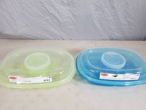 2 New Rubbermaid Veggie  Chip and Dip Trays