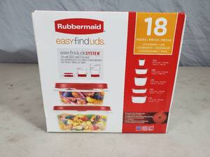 New Rubbermaid Easy Find Lids 18 Piece Set