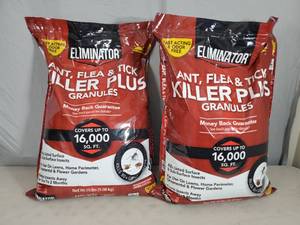 2 New 20 lb Bags of Ant, Flea, Tick Killer Plus Granules