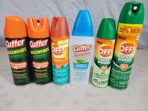 6 New Bottles of Insect Bug Spray