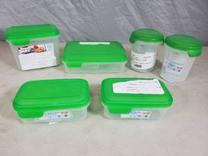 6 New Storage Containers with Lids