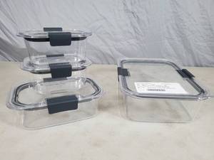 New Rubbermaid Brilliance 8 Pc Storage Set