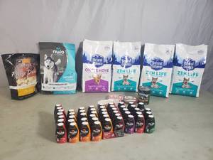 Assorted Dog Food and Treats