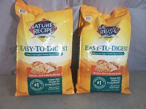 2 Bags Natures Recipe Dog Food