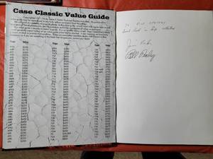 Autographed Case Classic Best In The Long Haul by Jim Parker & Bill Penley