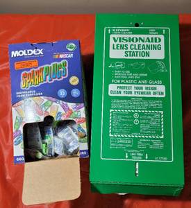 VisionAid Lens Cleaning Station & Moldex Ear Plugs